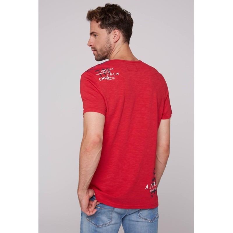 Camp David Men's T-shirt with print in used look, Flight
