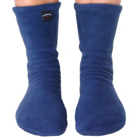Polar Feet Fleece Socks for Men and Women, Unisex Denim XL (M12-13)