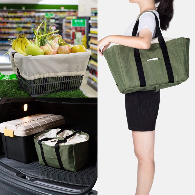 LHZK Eco Bag, Foldable, Large Capacity, Shopping Bag, Cooler Bag,