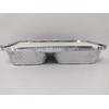 50 x 2 Compartment Aluminium Foil Rectangular Roasting Oven Baking