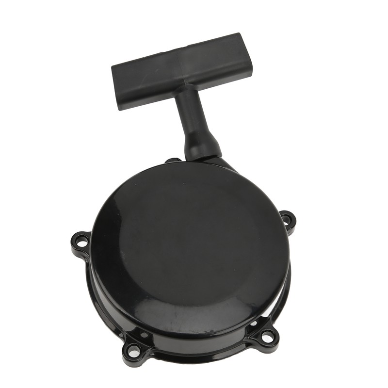 Recoil Starter Universal Aluminum Alloy Black Engine Pull Start Assembly