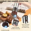 Electric Salt and Pepper Grinder Set, Adjustable Coarseness 2-Speed Setting