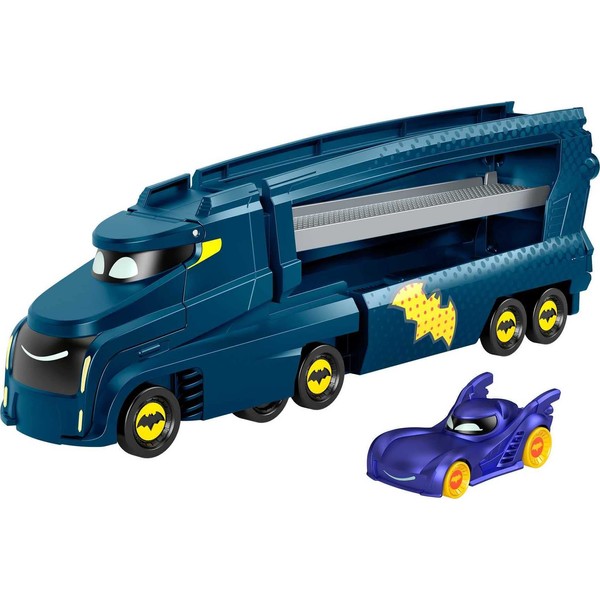 Fisher-Price DC Batwheels Toy Hauler and Car, Bat-Big Rig with