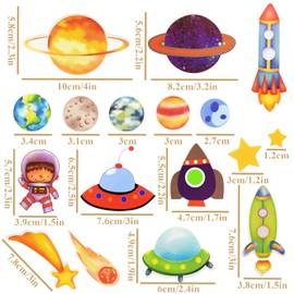 Weltraum Astronauten Tortendeko Geburtstag Planeten Torte Deko Weltraumthema Tortendeko Kind Astronauten Raketen Planet Kuchenaufsätze Gute zum Geburtstag Cupcake-Aufsätze für Jungen Kinder