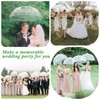 Dansydaisy 2 Pcs Clear Bubble Umbrellas 52 Inch Large Transparent
