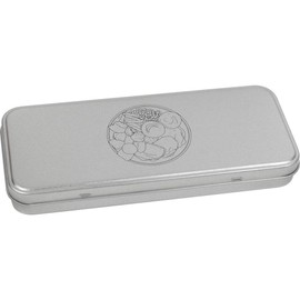 Azeeda 'Roast Dinner Plate' Metal Hinged Stationery Tin/Storage Box (TT00246805)