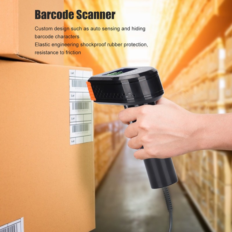 Barcode Scanner Handheld LED Screen Wireless Bar Code Scanning Gun