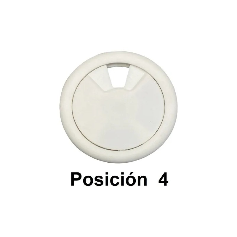 Tapon Pasacables Blanco Guía Pasa Cable Para Escritorio 2 Pz