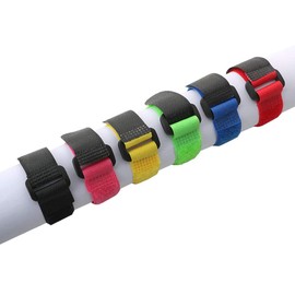 QitinDasen 30pcs Premium 20 cm Colourful Velcro Cable Ties Set, Multipurpose Velcro Bands, Reusable Velcro Cable Ties, Wire Organiser for Cable Management
