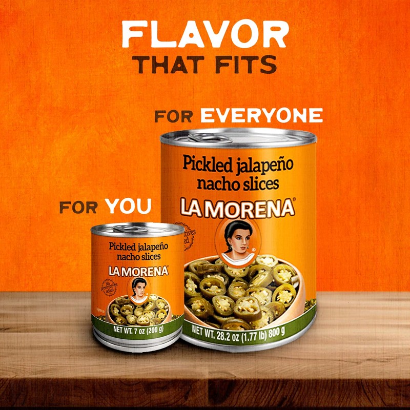 La Morena Nacho Slices Pickled Jalapeno Peppers 28 oz (single)