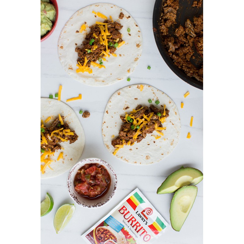 Lawry's Burrito Seasoning Mix, 1.5 oz (Pack of 24)