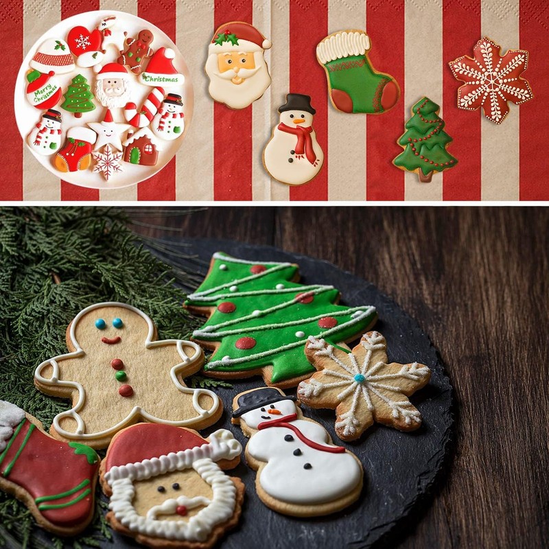 GWHOLE Cortadores de Galletas Navidad 20 Piezas de Acero Inoxidable