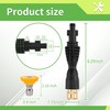 FIXFANS Foam Cannon Dual Connector Accessory for Pressure Washer, Double