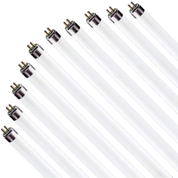(10 Pack) F17T8/841 17W 24 Inch T8 Fluorescent Tube Light Bulb, 4100K Cool White, Medium Bi-Pin (G13) Base, 17 Watt T8 Light Bulbs