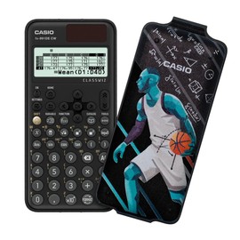Casio FX-991DE CW ClassWiz Technical Scientific Calculator with Art Case "Basketball", German Menu Guide (Limited Edition)