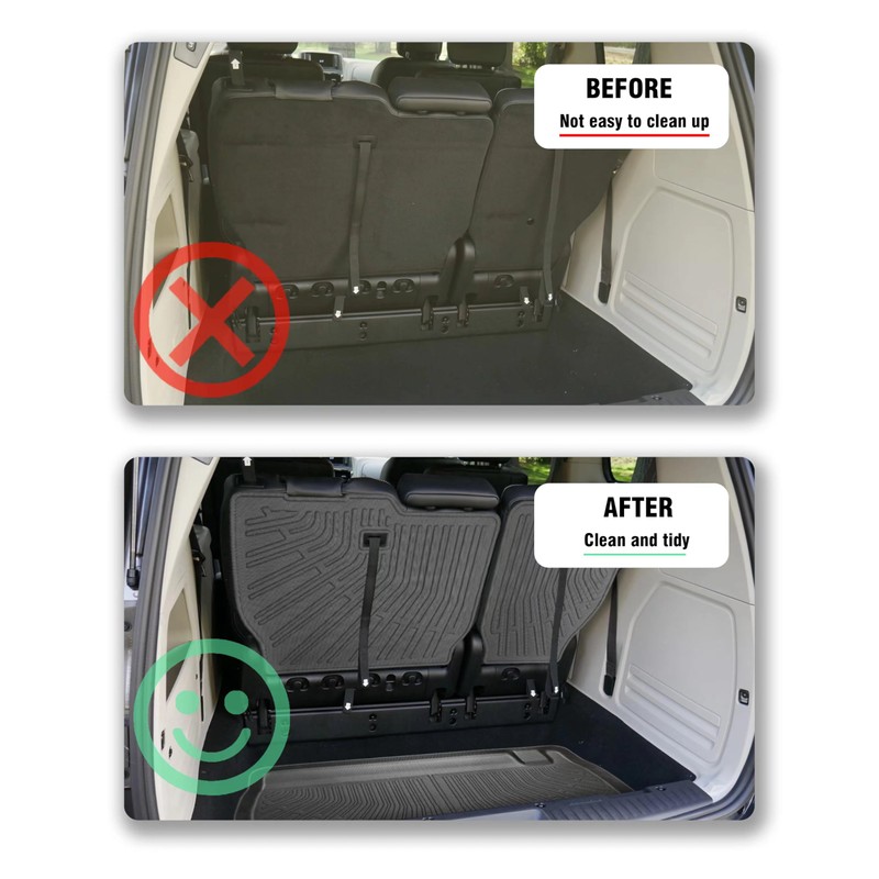 YEBOOCA Cargo Liner Compatible with 2008-2020 Dodge Grand Caravan /