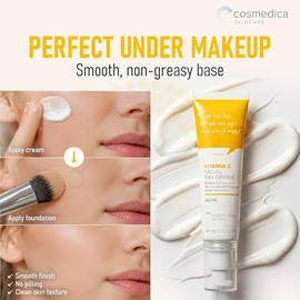 Cosmedica Skincare CREMA FACIAL DE VITAMINA C. Corrige líneas de expresión y unifica el tono de piel. Con Vitamina C, E y acido hialuronico.