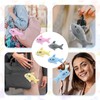 4 Pcs Shark Plush Toys, 10 cm Soft Mini Animal