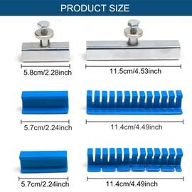 KAERKA Paintless Dent Removal Kit,4PCS Toothed Pull Tabs,2PCS Thick Metal Frame,Body Dent Repair Adhesive Label for Hail Damage Repair.