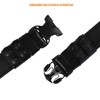 TACNEX Plain Black Duty Belt w/Hook Lining Tri-Release Buckle 4