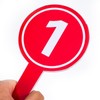 LALAFINA 10pcs Score Paddles for Party Handheld Number Paddles Scoreboard