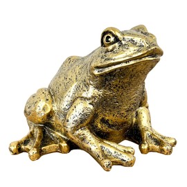 Alfie Francis Gold Frog Ornament Statue Home Shelf Decor Sculpture Figurine Animal Wildlife