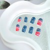 Independence Day Press on Nails Medium Square Fake Nails with