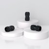 APIELE 12AN Female to AN12 Female Black Aluminum Straight Swivel