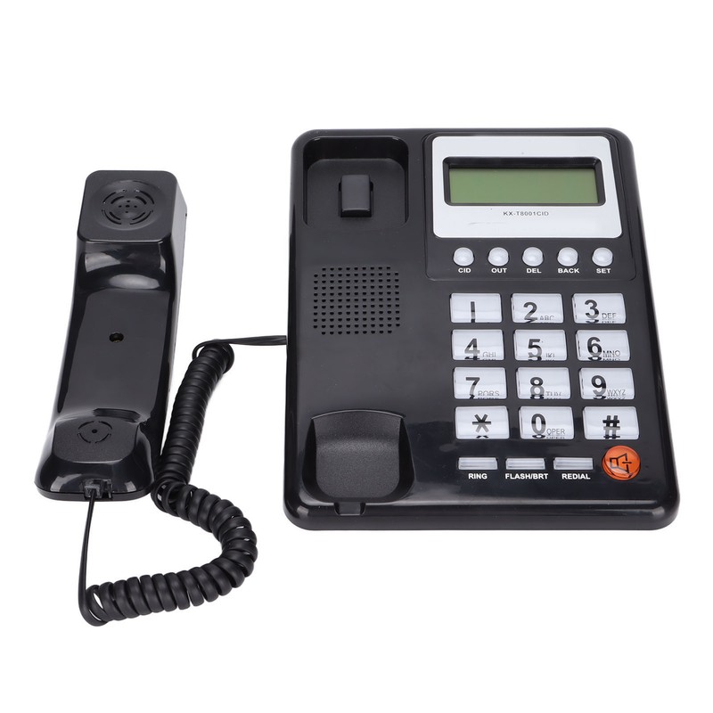 KXT8001CID Corded Telephone Multifunctional Wired Landline Phone with LCD Display