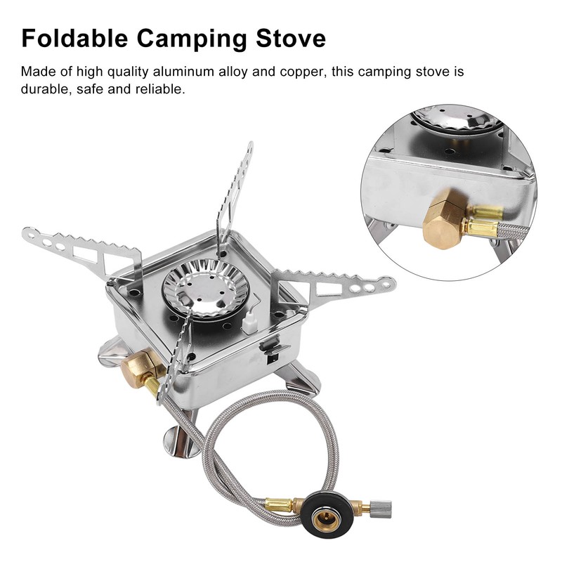Foldable Camping Stove Light Weight Four Legged Design Safe Portable