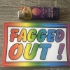 Prank “ FAGGED OUT “ Bumper Decal Sticker Gay Joke