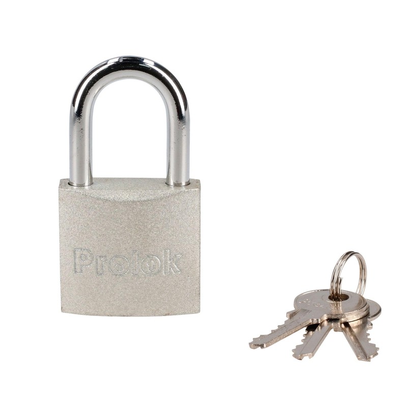 Prolok P22L38B Candado de acero largo 38 mm, llave estándar