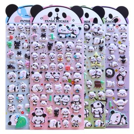 tesss Panda Seal, Notebook Seal, Resin Seal, Reward Stickers for Children and Students, Set of 4