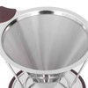 Reusable Coffee Dripper Stainless Steel Silicone Reusable Coffee Filter with