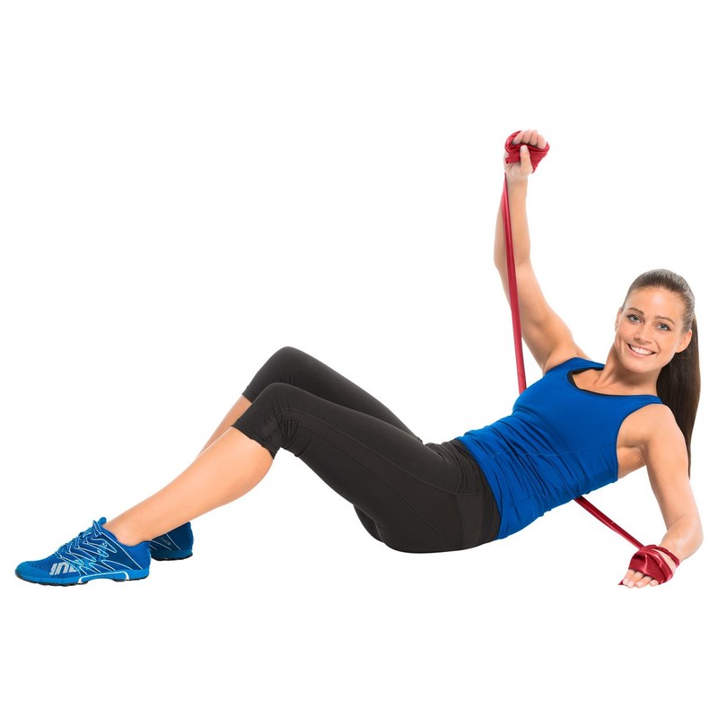 Thera-Band Exercise Band in Zipped Bag / 2.5 m, red,