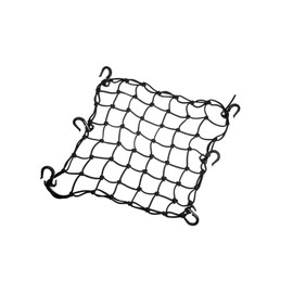 INFINAUTO 1pcs 40x40cm 49 Holes Motorcycle Luggage Cargo Net Black Durable Material Stylish Design