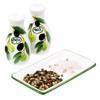 Hand Made Italian Ceramic Salt & Pepper Pots Set of