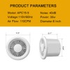 YUDEBAO 6 Inch Quiet Bathroom Exhaust Fan 110 CFM, Wall