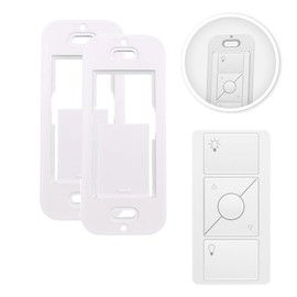 Wall Mount Bracket for Lutron Caseta Pico Remote – 2-Pack Wallplate Adapter for Smart Switch – Snap-in, Tool-Free Installation – Secure Mounting for Lutron Pico Remote – Clean Smart Home Look
