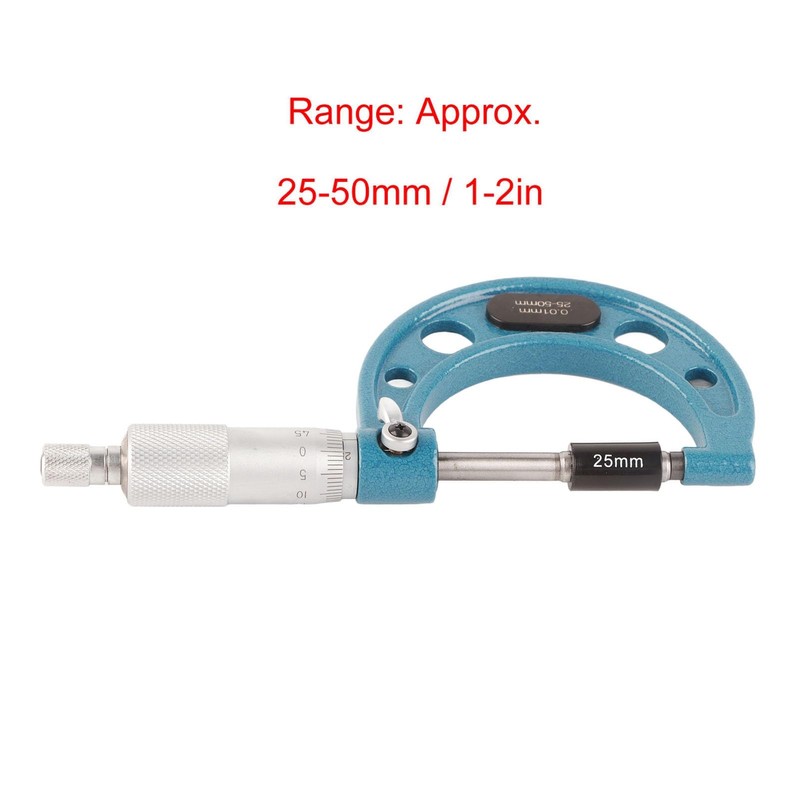 Micrometer Gauge, External Micrometer 0.01 mm with Wrench. Thickness Micrometer
