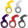 White Keyring Spinner Fidget Ring Key Spinner with Metal Key