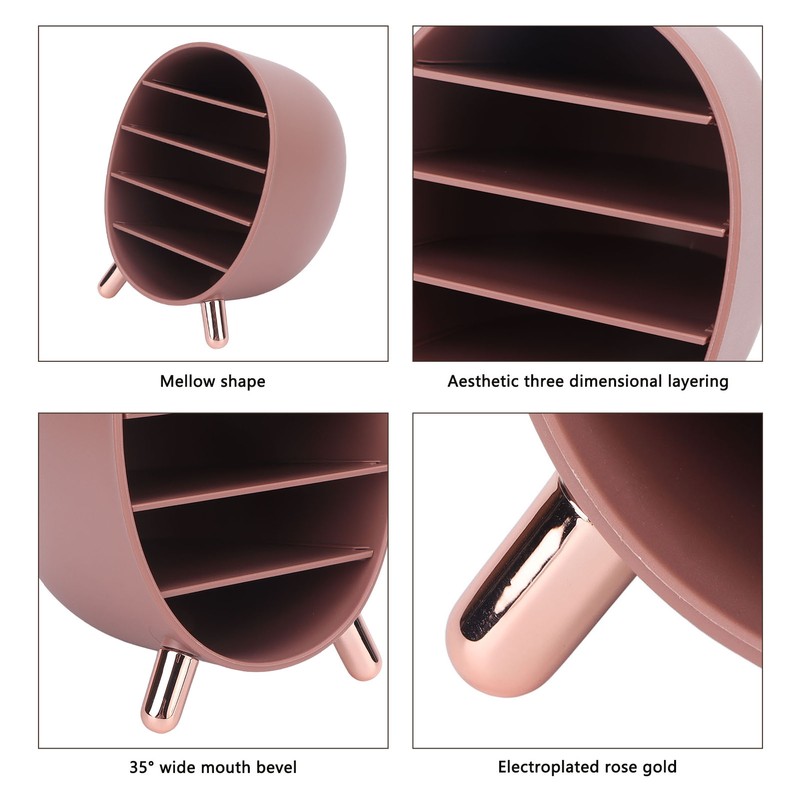 Cosmetics Storage Box Desktop Exquisite Fashionable Lipstick Eyebrow Pencil Makeup