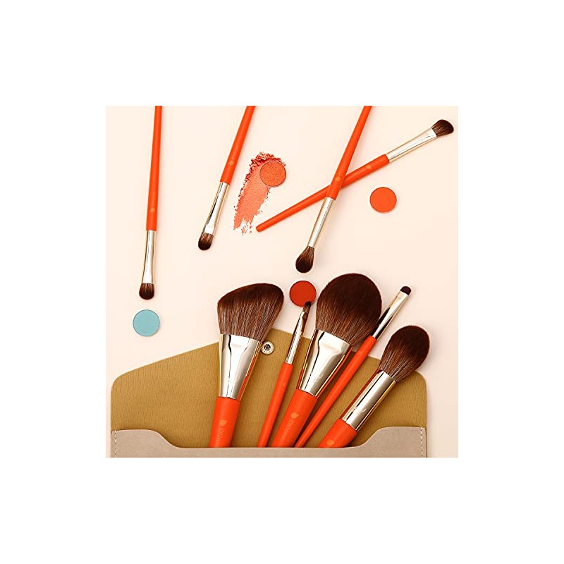DUcare Pinceles de Maquillaje 9Pcs Deer Series Juego de Brochas