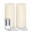 Homemory 9" x 3" Flameless Candles Battery Operated, Flickering LED