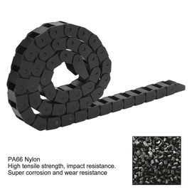 1 piece 10 x 15 mm cable drag chain, drag chain cable PA66 CNC nylon cable drag chain 1M energy chain wire carrier for 3D printer