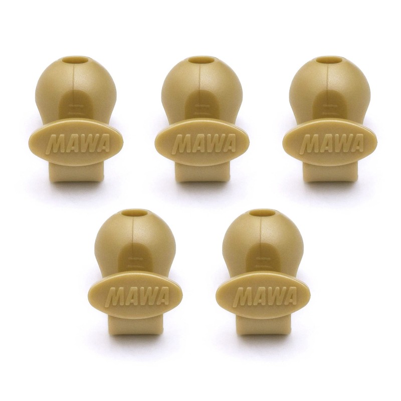 MAWA Clothes Hangers, Gold, 1.3 x 1.2 x 0.9 inches