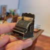 Vintage Style Gold Cash Register: 1:12 Dollhouse Miniature with Opening