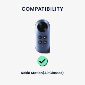 kwmobile Case Compatible with Rokid Station (AR Glasses) Case - Soft Silicone Cover for Remote Control - Black