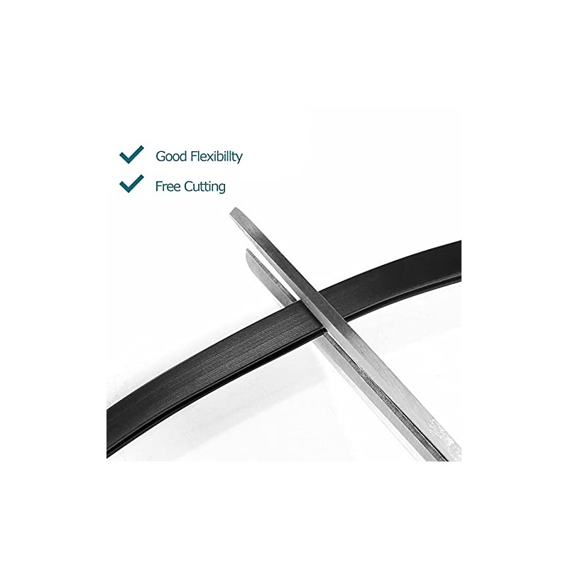 Protector de Borde Canal U PVC Negro 108 Pulgadas