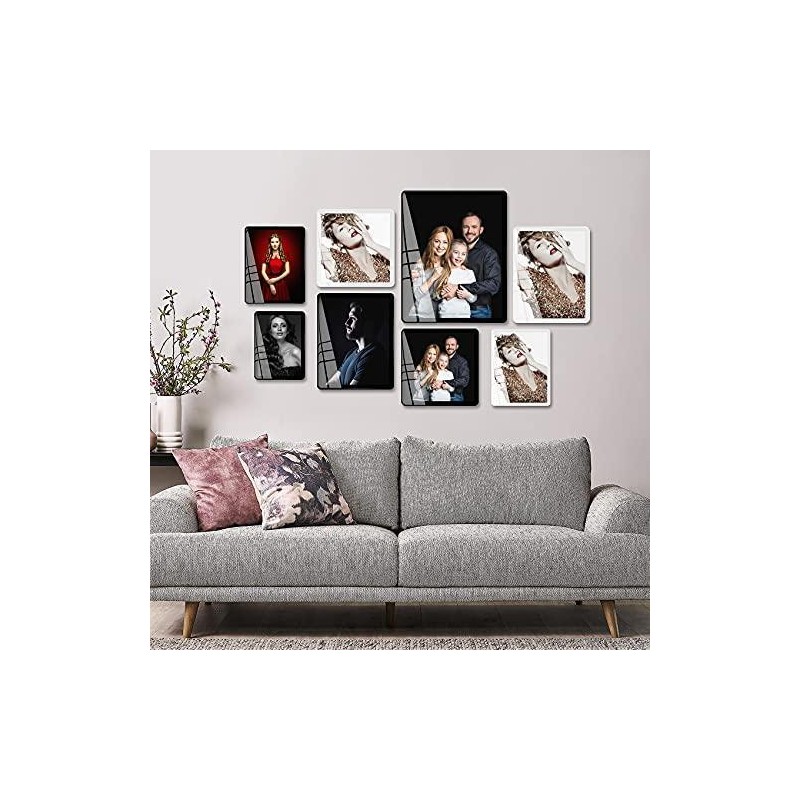 Bluesun 8x10 Picture Frame, Real Glass Frame, Black 8×10 picture